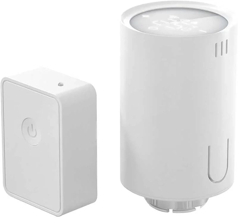 Meross Smart Heizkörperthermostat inklusive Hub, kompatibel mit HomeKit, WLAN Heizungsthermostat Kompatibel mit Siri, Alexa und Google Assistant, Fernsteuerung, M30*1, 5mm, 6 Adapter — Heizung Warmepumpe