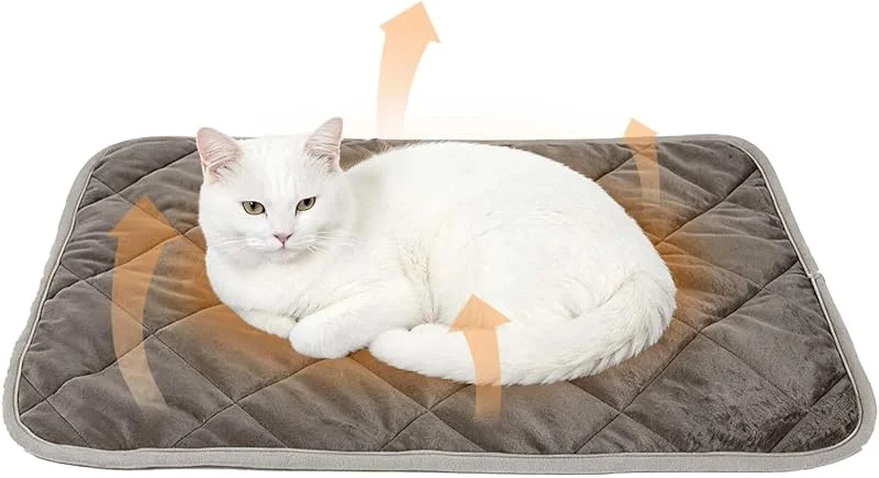 Selbstheizende Katzendecke Rutschfest, Wärmedecke Hund Maschinenwaschbar(S) — Heizung Warmepumpe