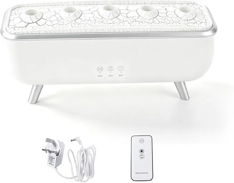 Quallen-Diffusor für ätherisches Öl, 300 ml, dynamischer Quallen-Aroma-Diffusor mit Fernbedienung, 7-farbiges LED-Licht, 4, 8-Stunden-Timer, 2 Nebelmodi für Zuhause und Büro — Luftbefeuchter