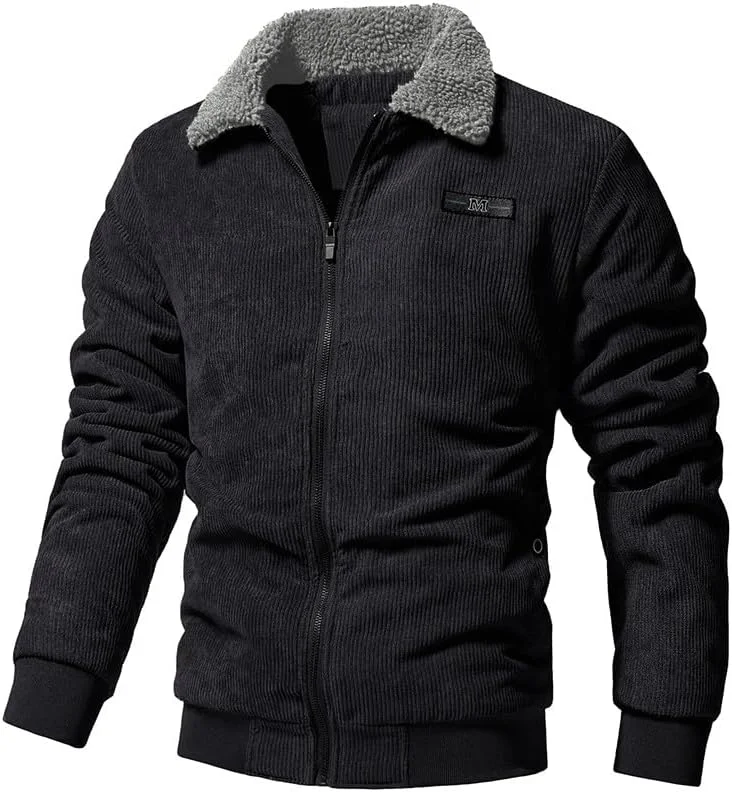 Générique Herrenjacke mit Kapuze, Trenchcoat, lässig, einfarbig, Winter, Outdoor, Kapuzen-Sweatshirt, 08 - Schwarz, XXXXL — Heizkleidung