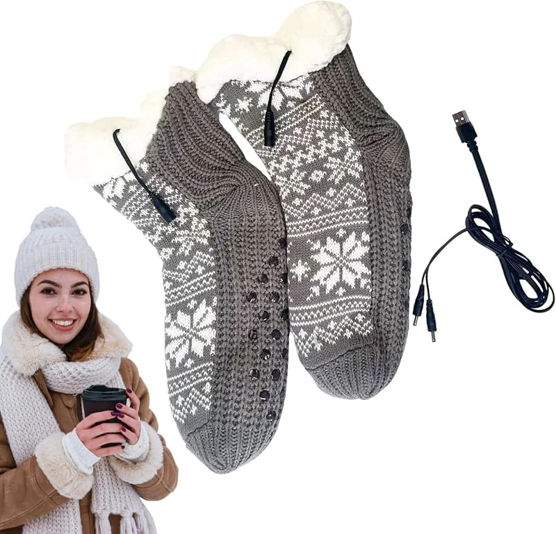 Elektrische Heizsocken USB-betriebener Fußwärmer — Heizkleidung