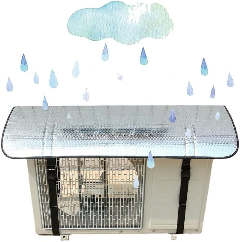 Abdeckung für Klimaanlagen für den Außenbereich, wasserdichter Schutz für AC-Einheiten, Aluminium-Schild für Wärmepumpe und Außengeräte, staubdicht, wetterfest, Zubehör für HLK-Systeme — Heizung Warmepumpe
