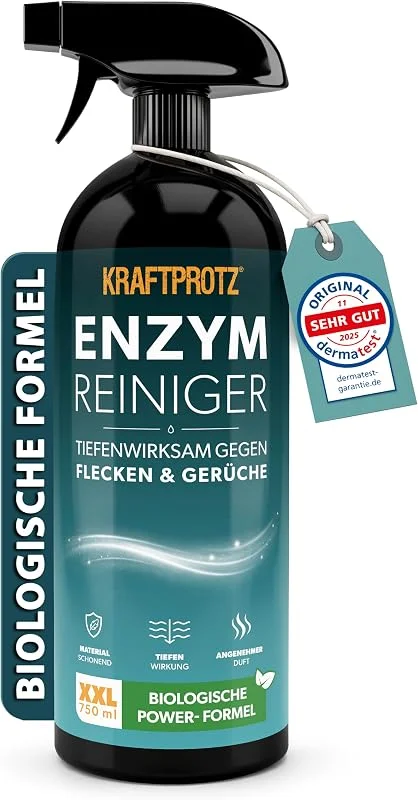 Enzymreiniger Spray 750 ml - Geruchsentferner & Fleckenentferner Universal — Luftbefeuchter
