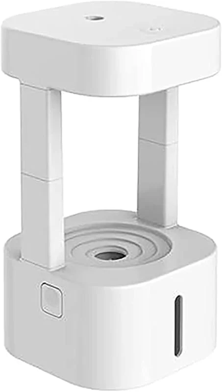 Luftbefeuchter 580 ml Anti-Schwerkraft-Wassertropfen-Luftbefeuchter 3 Modi Schwebende Wassertropfen Ultraschall-Kühlnebel-Hersteller mit LED-Nachtlicht Raumluftbefeuchter