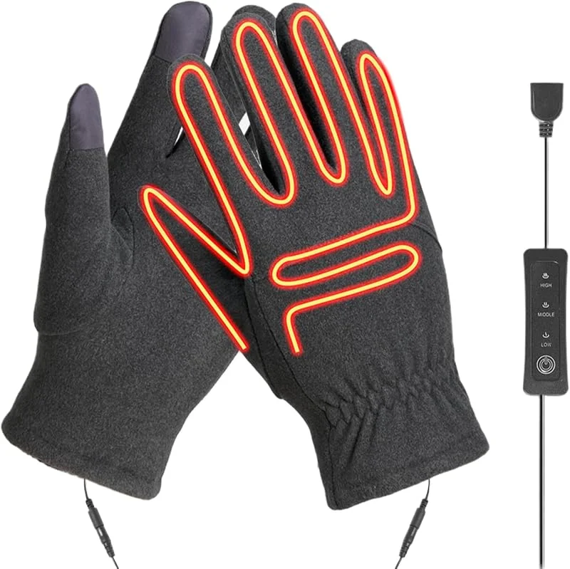 Handwärmer Heizhandschuhe, Touchscreen-Handschuhe, Fahrradhandschuhe, Skihandschuhe zum Fahren, beheizte Winterhandschuhe, elektrisch beheizte Handschuhe 27 x 13 x 4 cm zum Fahren, Wandern, Angeln — Heizkleidung