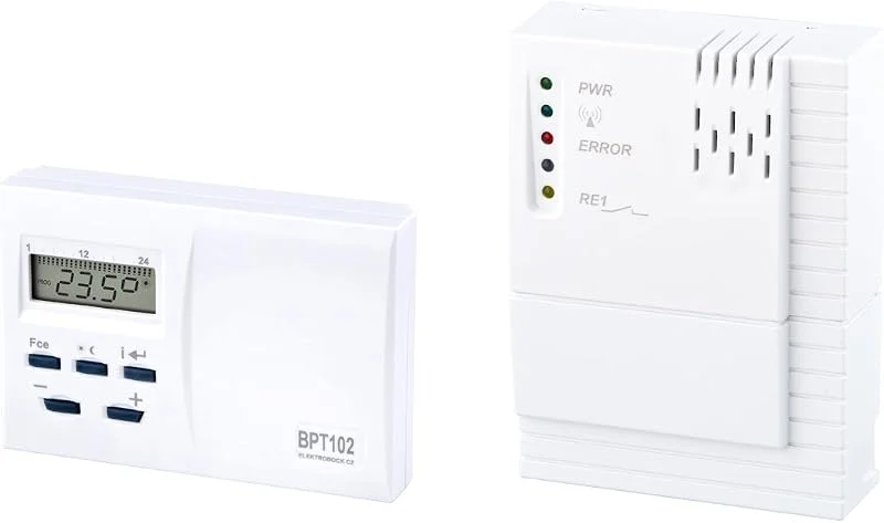 Elektrobock Funk Raumthermostat, BPT102, 114 x 76 x 32 mm — Heizung Warmepumpe